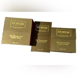 D'or 24K Ultimate Dermatox Bio Thermal Red Caviar Cream, Mask, and Serum Set
